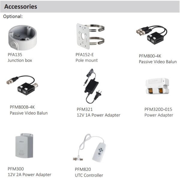 biovaas.com dahua cc camera dh-hac-t1a51 accessories